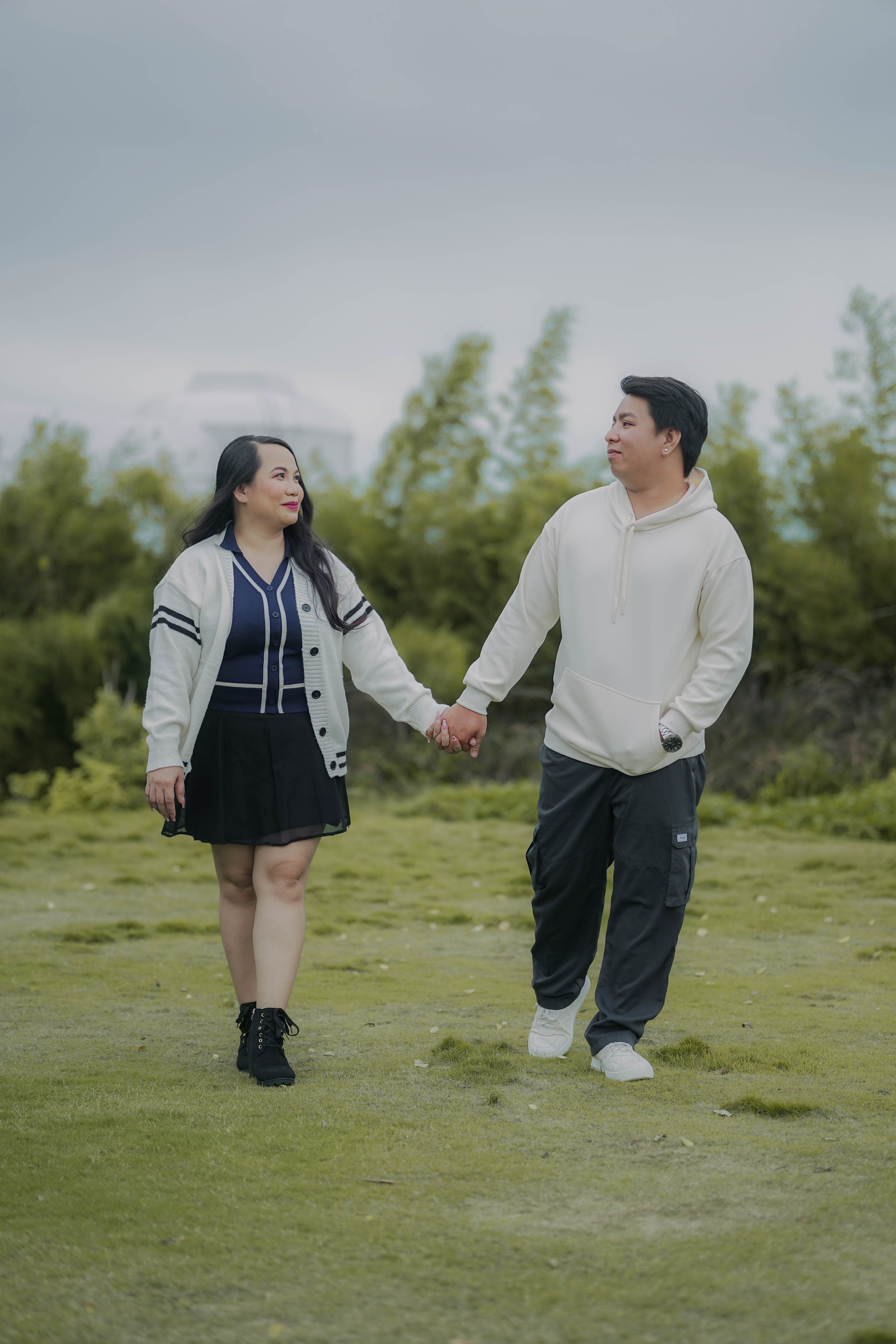 Christian and Maricar in a romantic garden